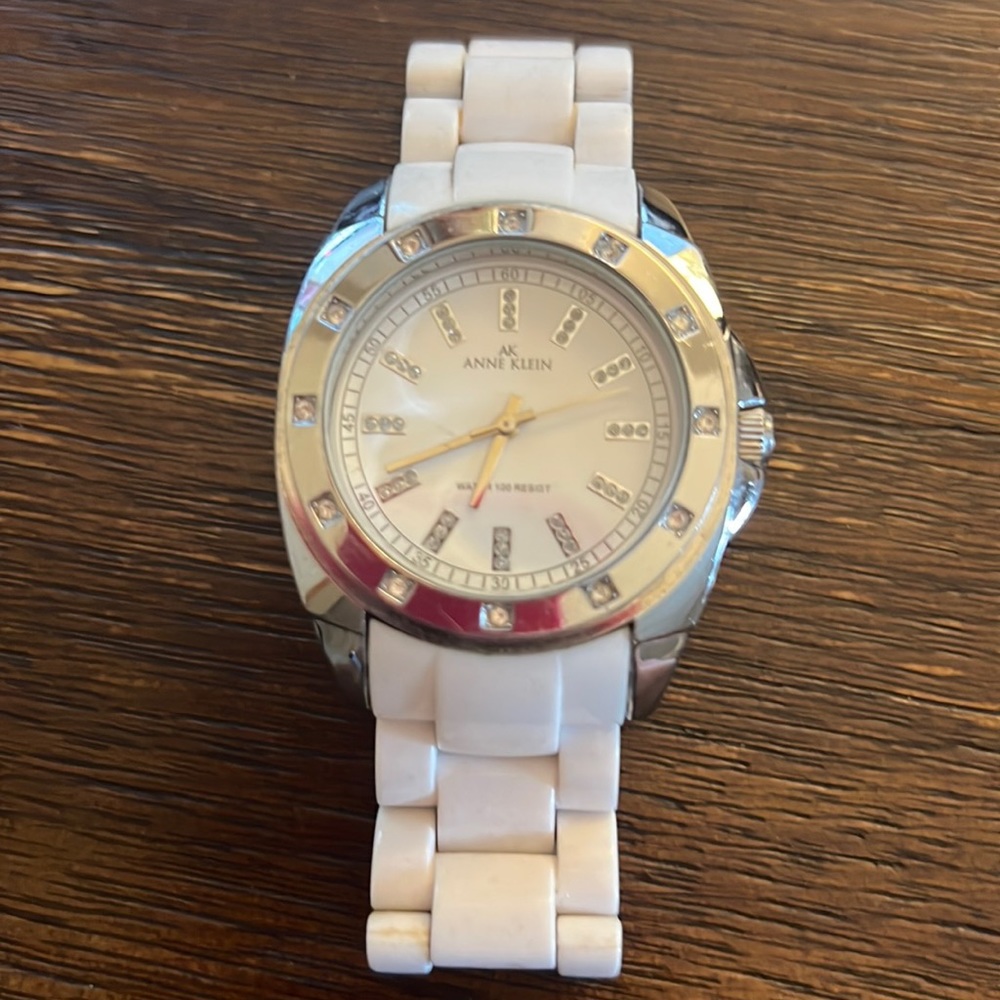 Anne Klein White Watch